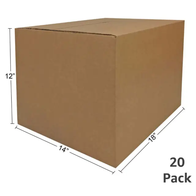Medium Cardboard Moving Boxes (20 Pack) 18 x 14 x 12-Inch 3