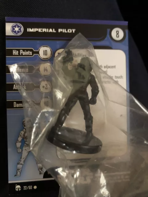 Star Wars Miniatures Imperial Pilot Legacy w/ Card mini RPG Legion Assault