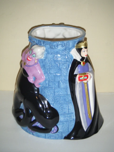 DISNEY VILLAINS COOKIE Jar Maleficent Ursula & Evil Queen (AS-IS