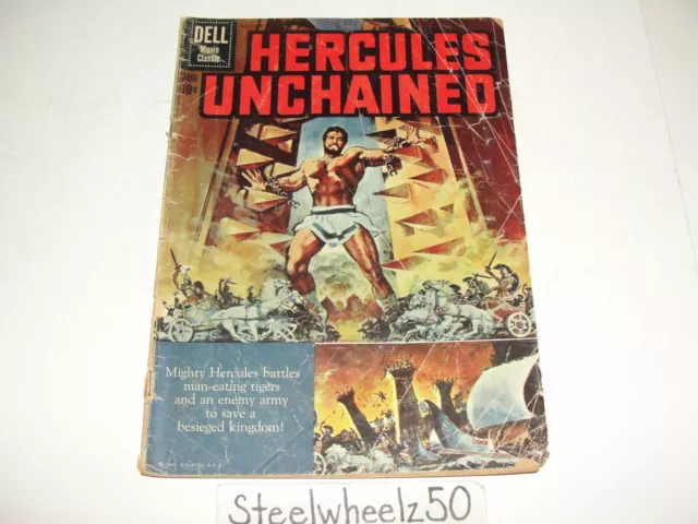 Dell Four Color Movie Classic Hercules Unchained #1121 Comic 1960 Movie Photo