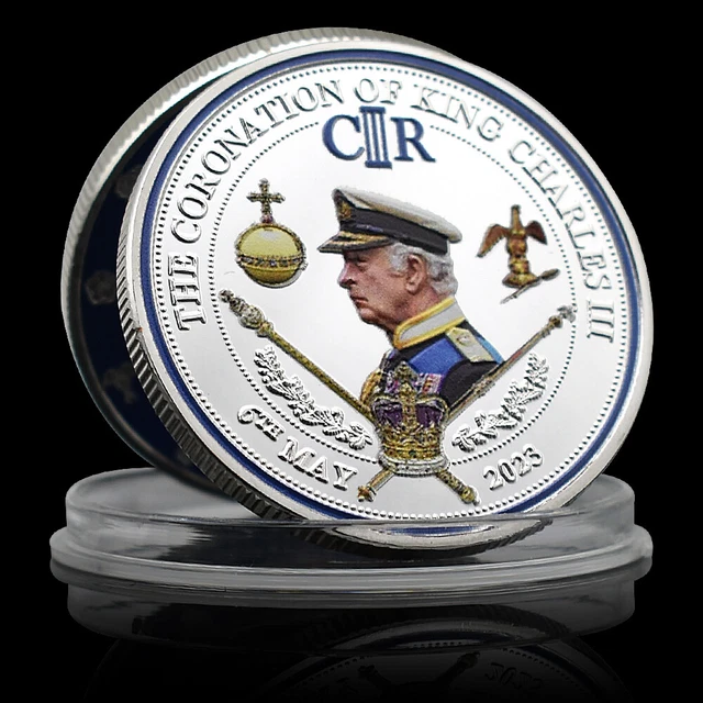 Criii 2023 KING CHARLES Coin of England The Coronation of King CR III Silver ...