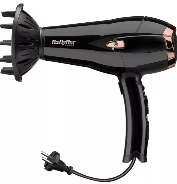 BaByliss Sèche-cheveux Cordkeeper 2000 avec Technologie Ionique D373E 3