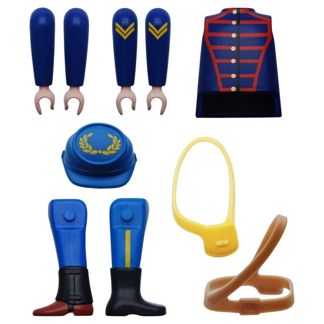 ZOUAVE OFFICIER C Playmobil Pour Citoyen Du Nord Soldat Vs Sudistes Acw Custom EUR 20,11