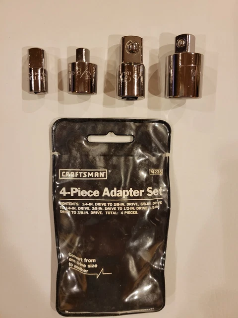 Craftsman 4-Piece Adapter Socket Set  /  NOS  /  USA