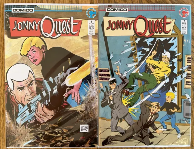 Jonny Quest #1 and #2 Comico Comics 1986 - VF+