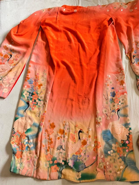 Vintage Japanese Silk Kimono Robe