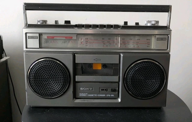Ghetto Blaster Sony CFS-300L – Radio Cassette Vintage, Fonctionnel