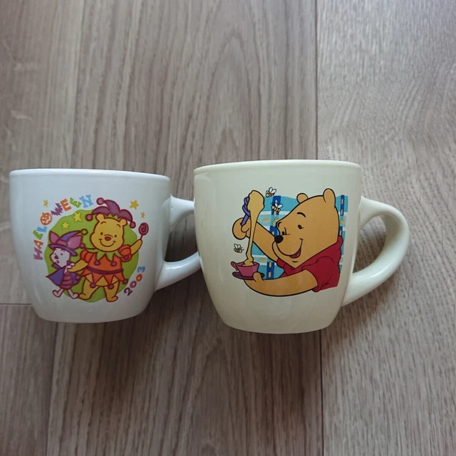 Winnie The Pooh Pair Mug 2003 Cup Coffee Double Glass Of Glasses Tokyo Disneylan
