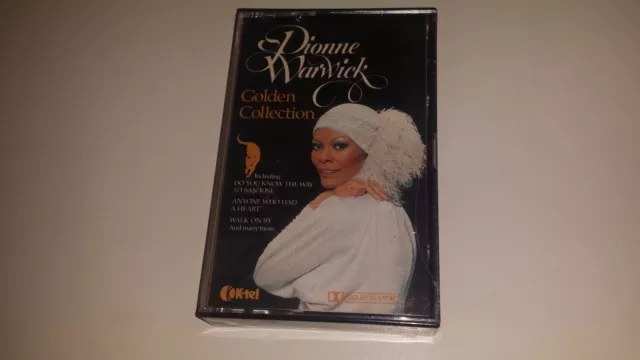 Dionne Warwick - Golden Collection - London Import - Ktel 2137 -  Cassette Tape