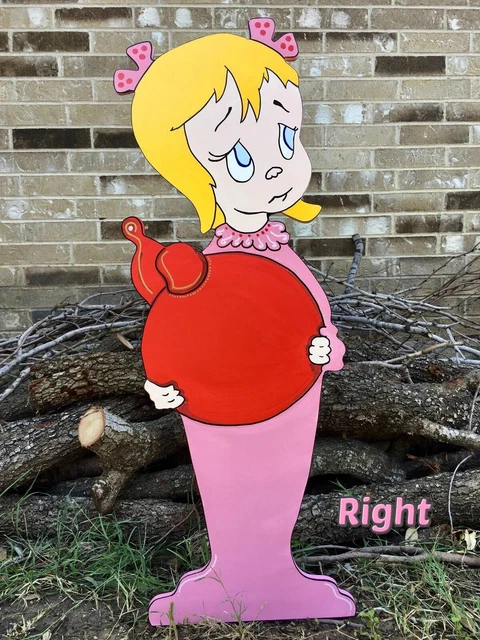 CINDY Lou Who Why Mr. Grinch? CHRISTMAS Yard Art Decoration Right