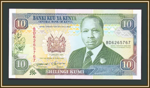 Kenya 10 shillings 1994 P-24 (24f) UNC