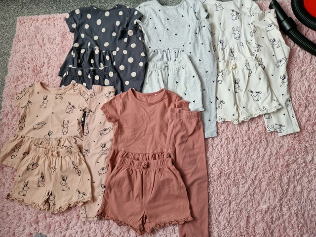 Girls Bundle 3-4 Years Matching Sets Shorts Trousers Leggins Tops