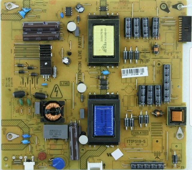 VESTEL 17IPS195 TV Power Supply Board REPAIR KIT for SHARP / POLAROID