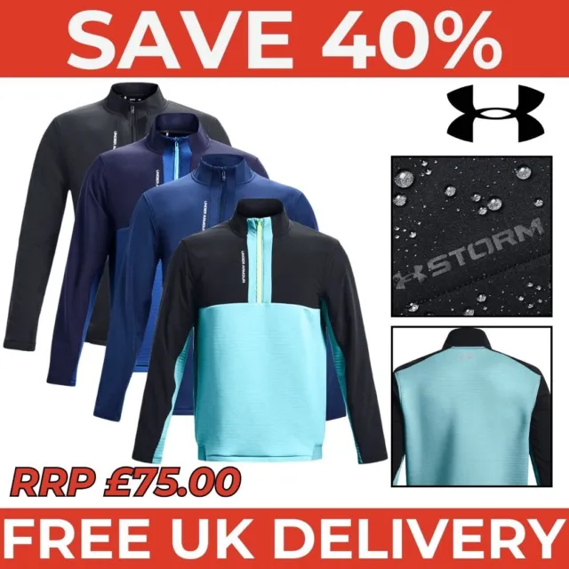 Under Armour Mens Storm Daytona 1/2 Zip Golf Top - Save 40% FREE UK DELIVERY