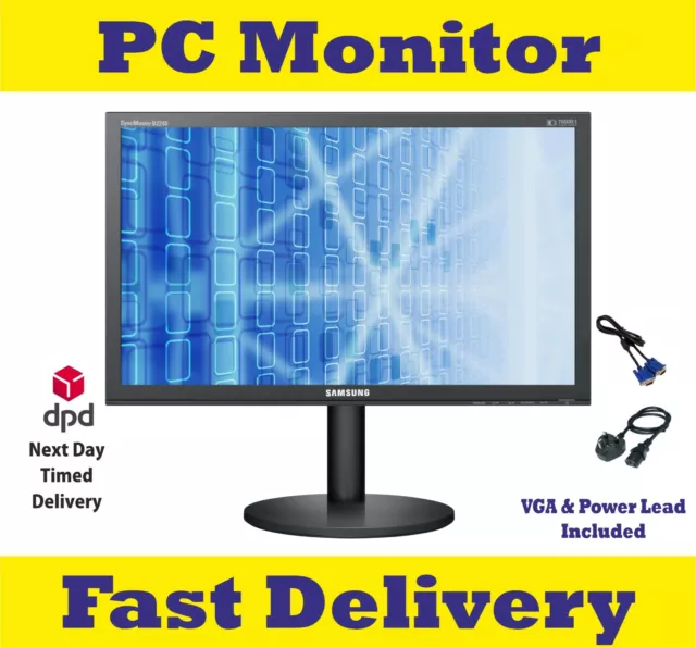 Cheap 17" 19" 20" 22" 23" 24" TFT PC Computer Monitor VGA DVI LCD Screen Dell HP