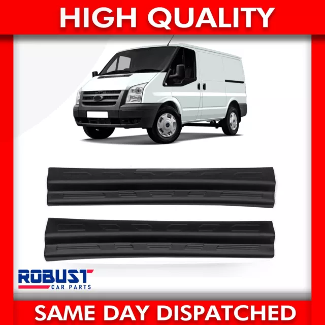 Door Entry Guard Sill Protector Kick Plate Covers For Ford Transit (2006-2013)