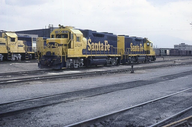 RAILROAD SLIDE - Santa Fe #2329 Locomotive ATSF 1987 San Bernardino CA ...