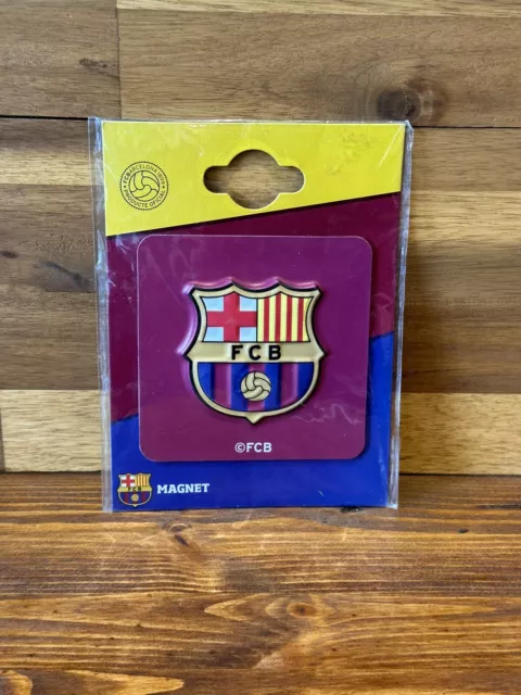 FC Barcelona 3D Raised Magnet Rubber Square 8cm New Free Postage Fridge Football