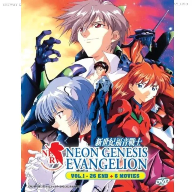 Anime DVD Neon Genesis Evangelion Vol.1-26 Fin + 6 Film Anglais Doublé