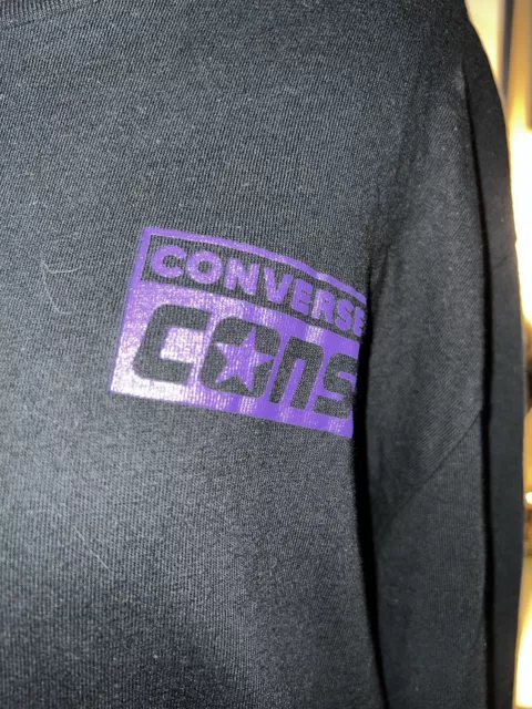 Converse, long sleeve, T-shirt, black, small, graphic Allstars Purple Oversized 3