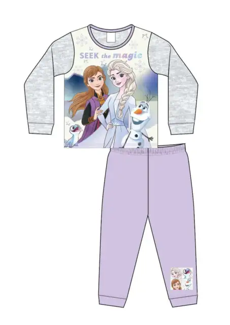 Girls Disney Frozen Long Pyjamas Set 18-24 Mths 2-3 3-4 4-5 years Anna Elsa Olaf