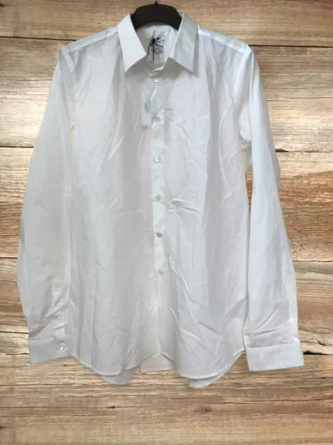 Camicia Paul Smith bianca a maniche lunghe con bottoni
