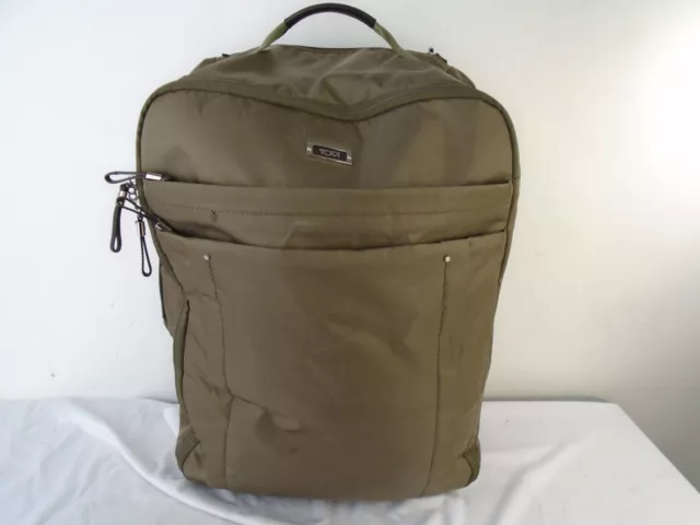 Tumi Super Leger Voyageur Rolling Carry On beige Nylon Suitcase Luggage 481600