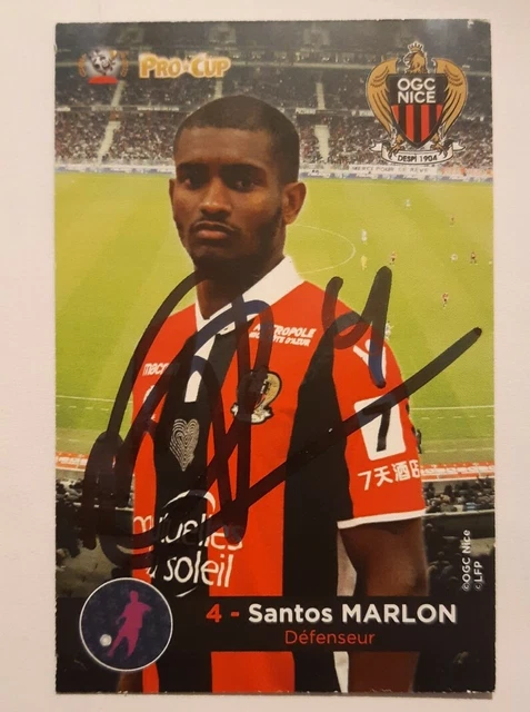 Carte Adrenalyn Signée OGC Nice Ligue 1 - Joueur Dante, Collection Football