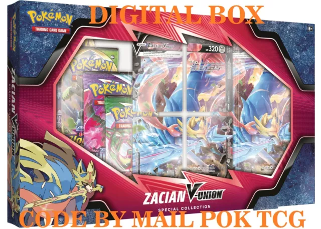 Digital Code Pokémon TCG Online - ZACIAN V-Union Spécial Collection - By mail
