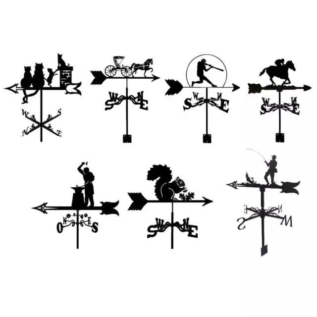 Roof Weather Vane Outdoor Wind Direction Indicator Barn Farm Crafts Ornament