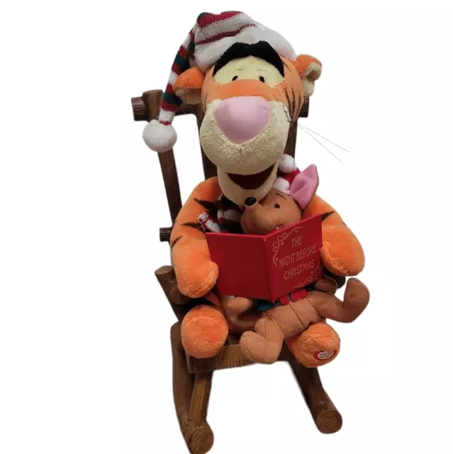 Vintage Disney Tigger & Roo Christmas plush flawed