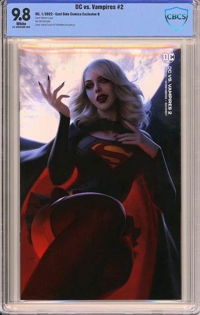 DC vs. Vampires #2 - East Side Comics Louw Minimal Exclusive - CBCS 9.8!