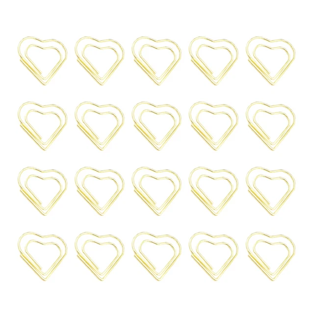 6 Porte-Photos En Forme De Cœur - Clips Métalliques Pour Notes, Photos Et Cartes, Déco Mariage Ou Bureau