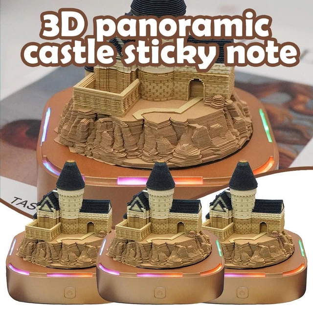 3D STICKY NOTES 2025 Calendar Model Tear Away 3D Paper Art Notepad Li 3d-sticky-notes-2025-calendar-model-tear-away-3d-paper-art-notepad-li