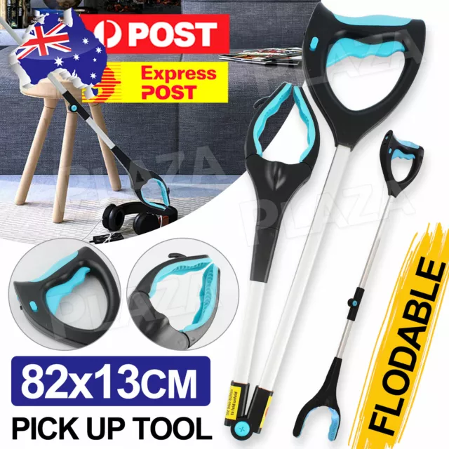 Foldable Pick Up Tool Easy Reach Grab Grabber Stick Extend Reacher AU STOCK