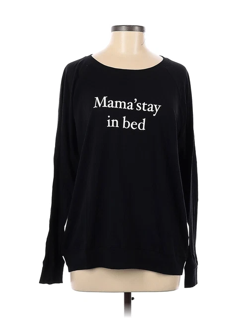 EMI JAY Women Black Long Sleeve T-Shirt S