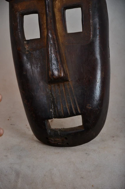 African art tribal, amazing KUMU mask from Congo DRC 3