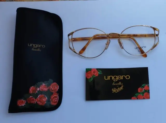 Emanuel Ungaro, Persol U590 57=18 41 135mm Optical Frame With card.NEW OLD STOCK