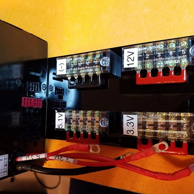 Connexion filaire fiable avec bloc terminal couvert 12 positions 600V 15A