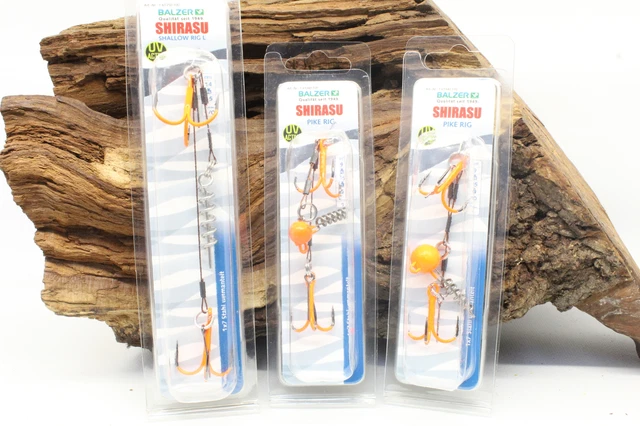 Balzer Shirasu Gummifisch-System mit Screw Jig Orange 9cm 5g 10g 15g NEW OVP