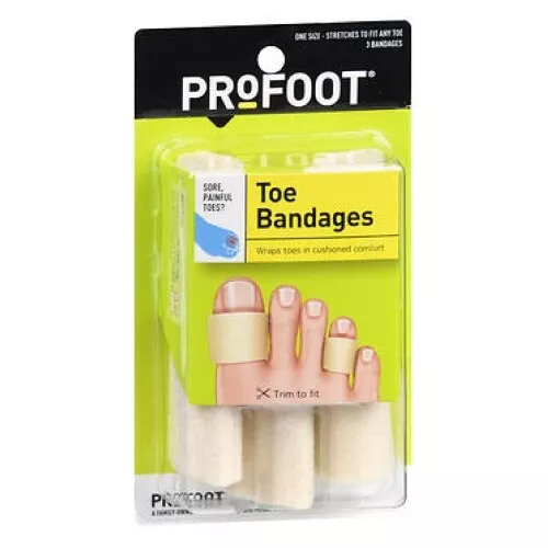 Profoot Toe Bandages Medium 3 ct each By Profoot