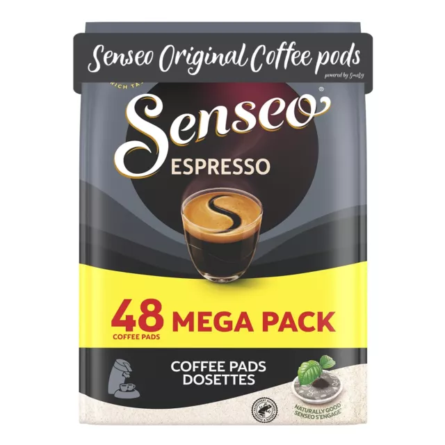 Douwe Egberts Coffee 48 Pods/Pads Espresso *Powerful & Aromatic*