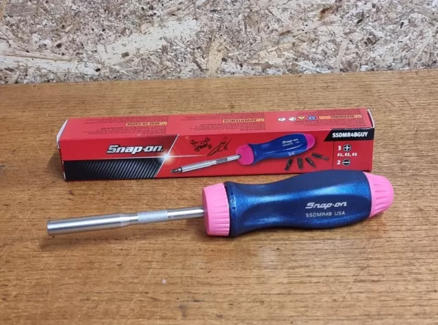 Cacciavite a cricchetto Snap-On Tools Guy Martin Edizione Limitata SSDMR4BGUY Nuovo