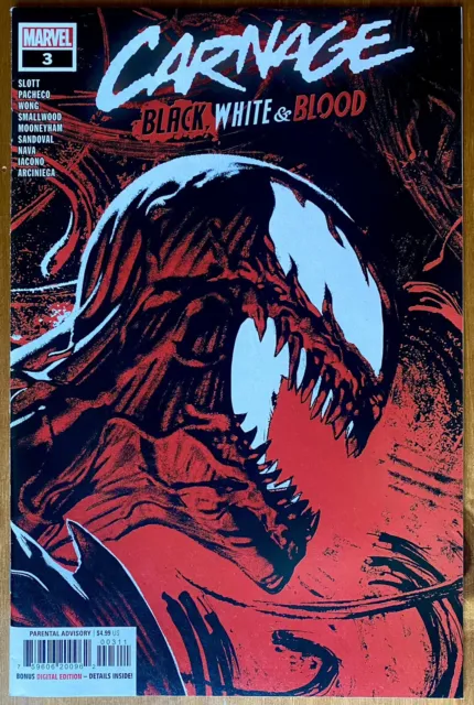 Carnage: Black, White & Blood #3 NM (2021) Greg Smallwood Cover A - 1st Print