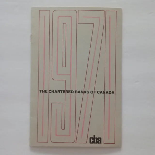 Chartered Banks of Canada 1971 Booklet
