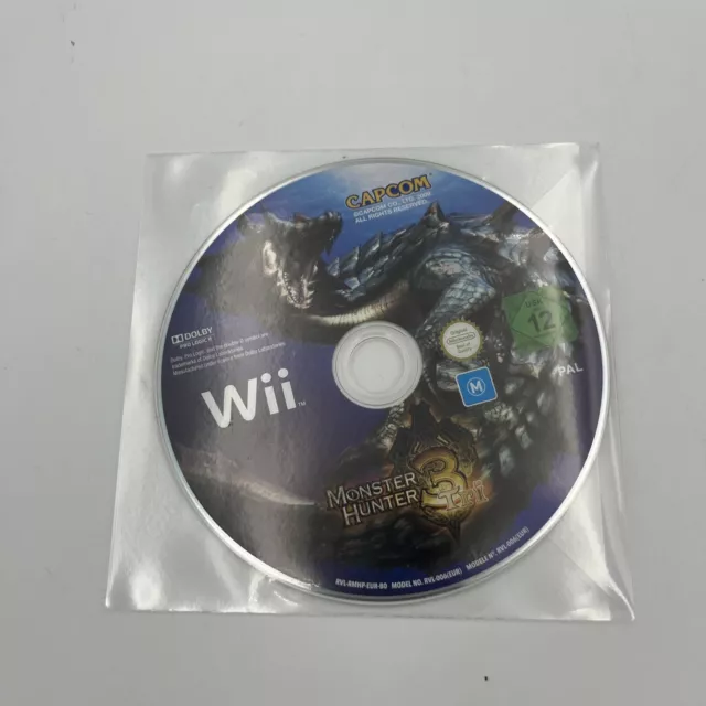 Nintendo Wii Game - Monster Hunter Tri 3 - PAL - Free UK PP