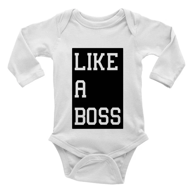 Gilet Like a Boss a maniche lunghe bambino grow body ragazzi ragazze