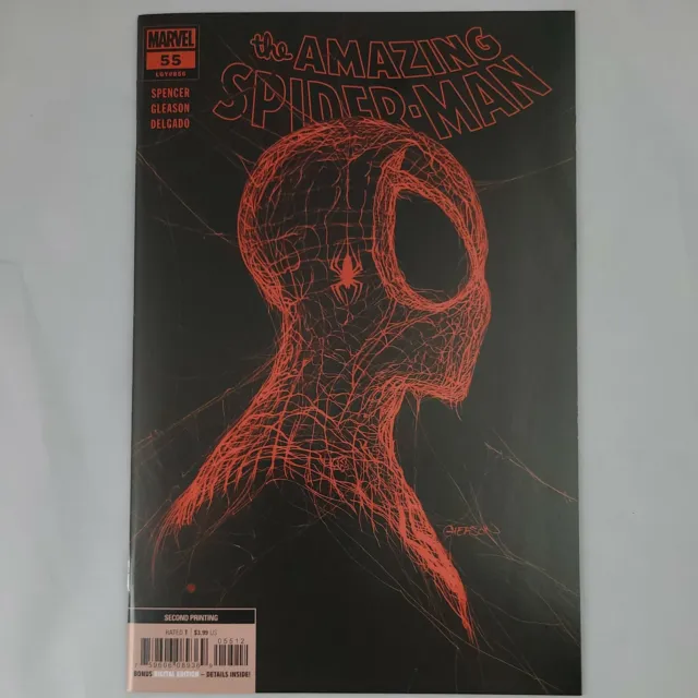 Amazing Spider-man #55 2nd PRINT Gleason Web head Variant Cover  (((NM+/-)))