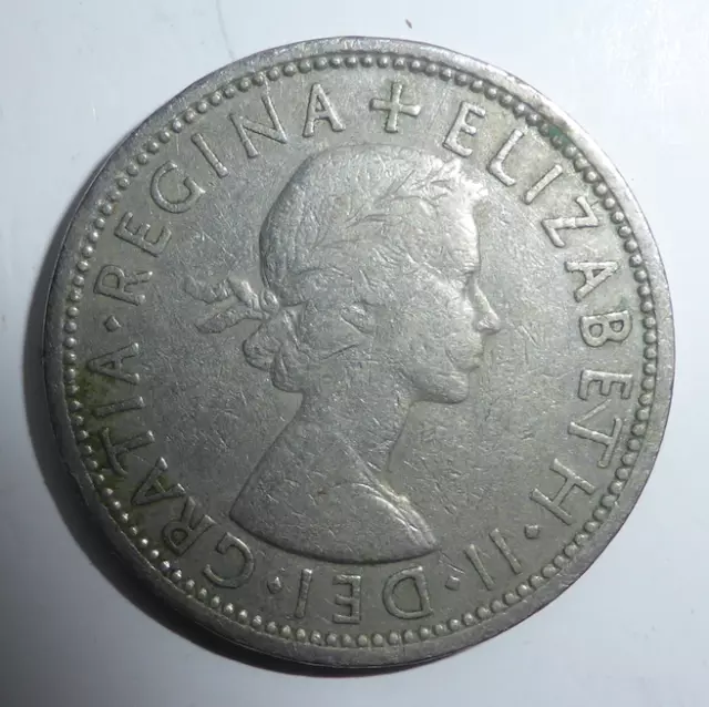 1965 Queen Elizabeth II Two Shilling/Florin UK Coin - circulated