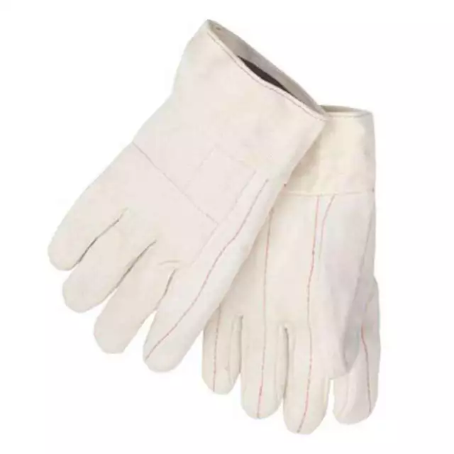 Black Stallion 1230 30 oz. White Cotton Hot Mill Gloves Large 12 pack